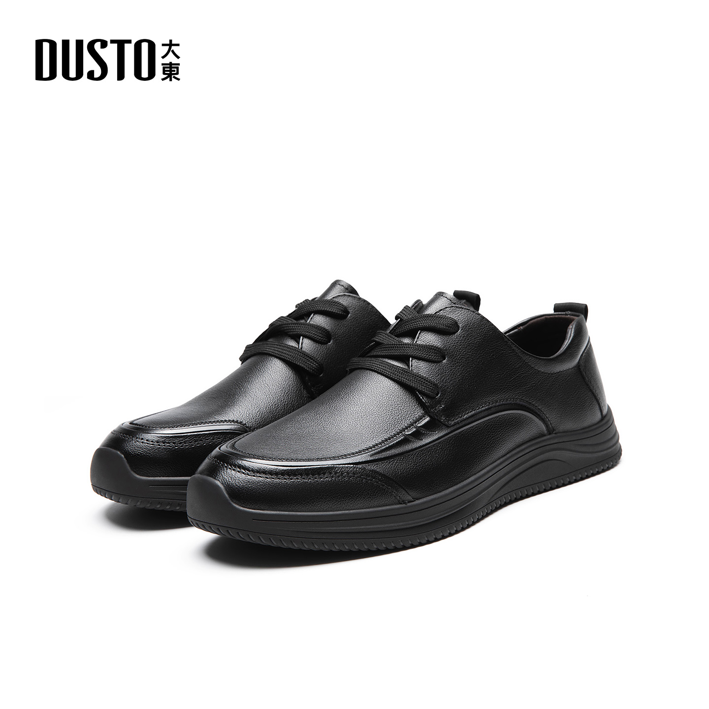 大东dd休闲皮鞋2025冬季新款简约英伦风正装增高舒适软底商务男鞋