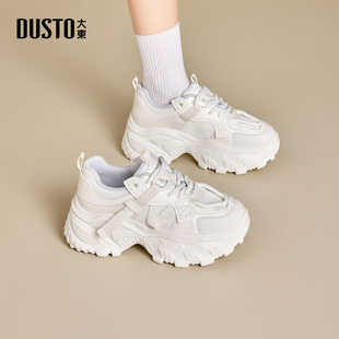 厚底圆头网面户外风运动休闲鞋 大东老爹鞋 新款 2026年春季 女鞋