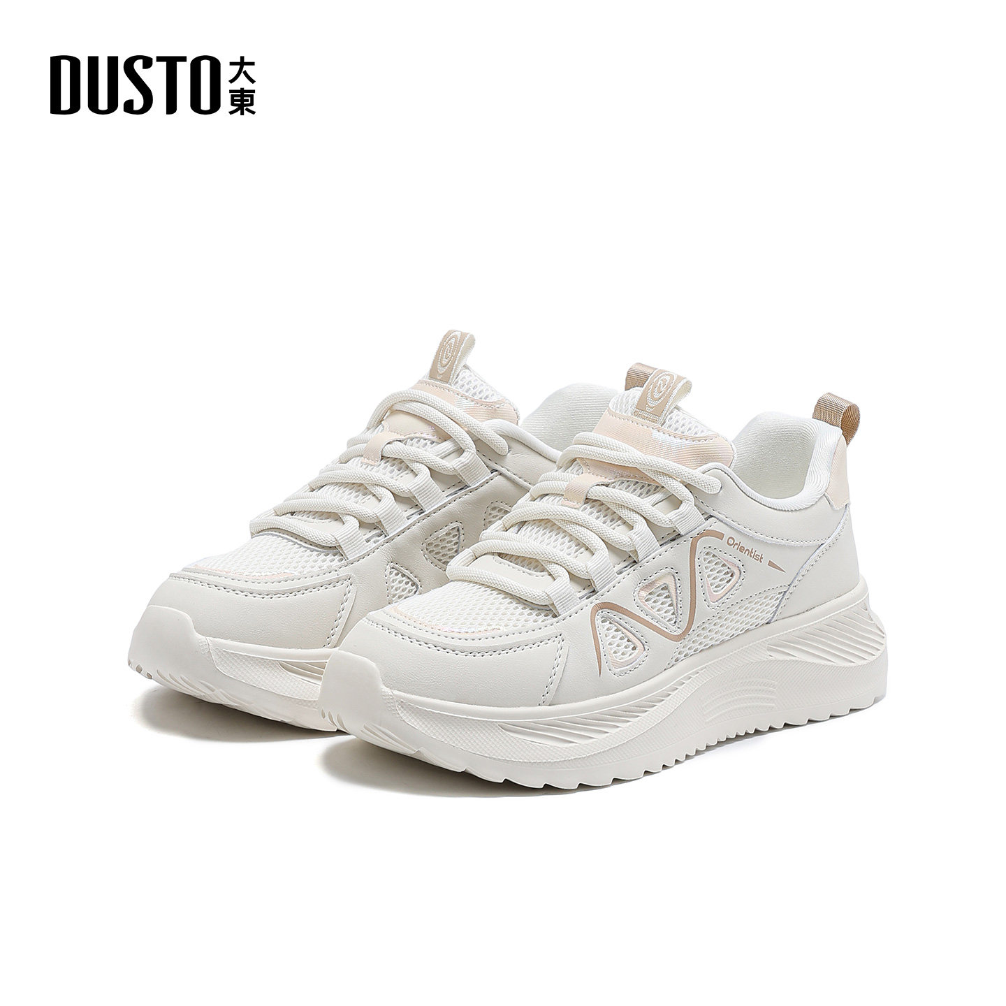 大东S阿甘鞋2026年春季女鞋新款平底低跟圆头系带色彩拼贴1378A,女鞋,时尚休闲鞋,淘宝优惠券,粉丝福利购,淘宝优惠卷