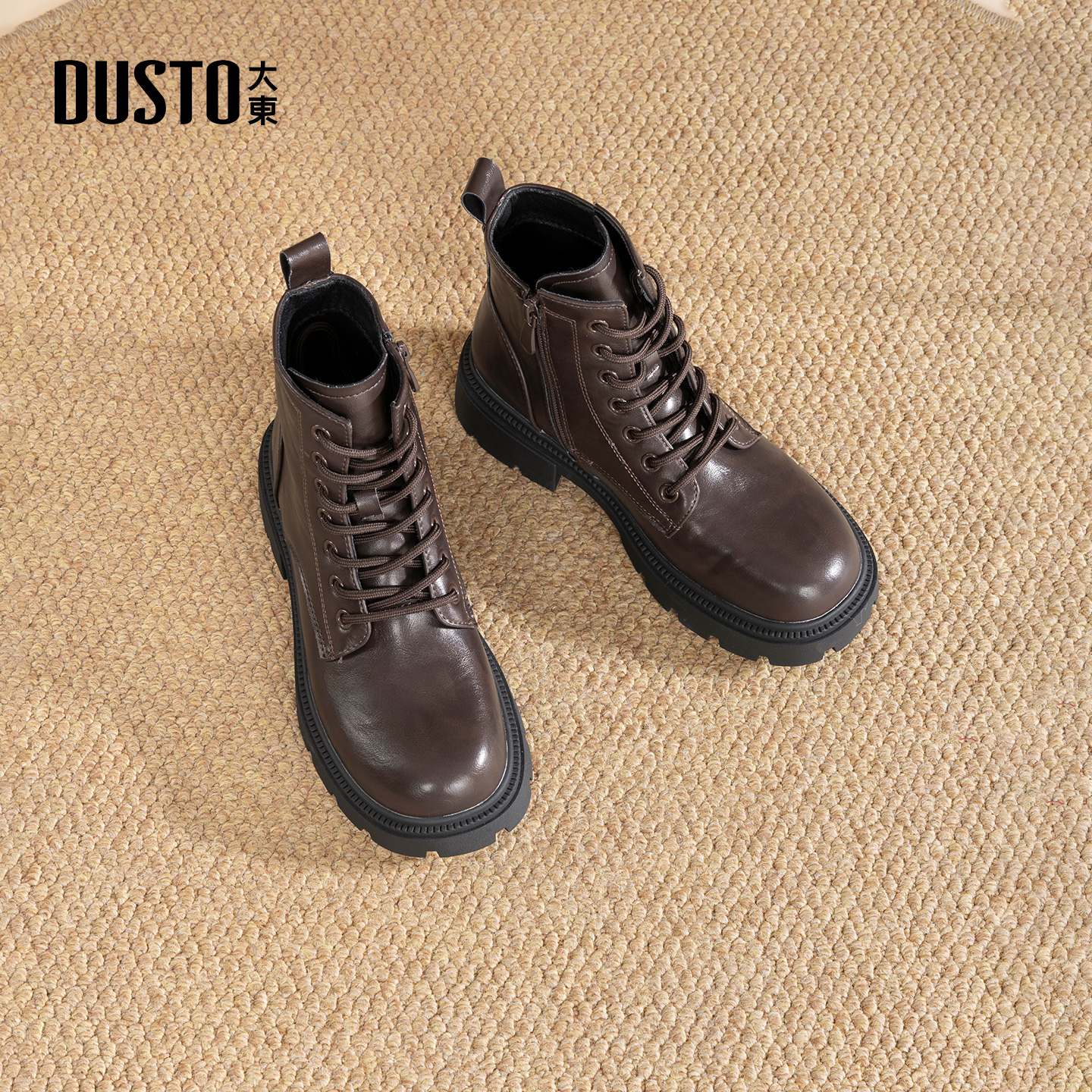 大东dd马丁靴女2025新款女靴秋冬厚底短靴女英伦风美拉德靴子女款