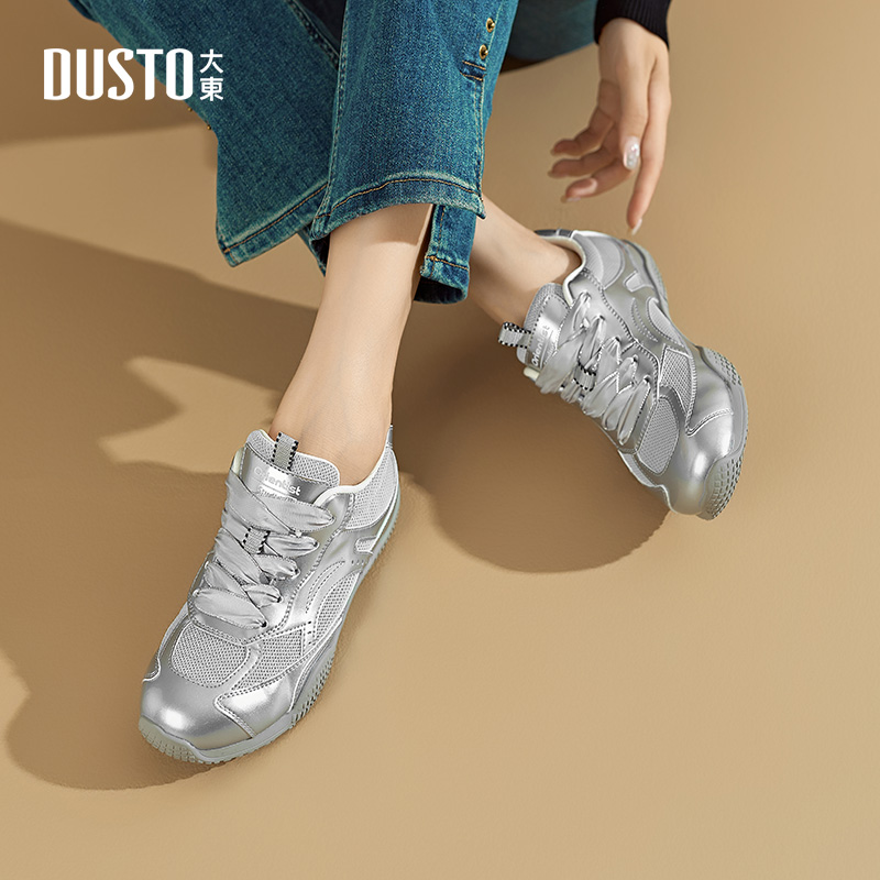 德训鞋时尚休闲平底低跟系带