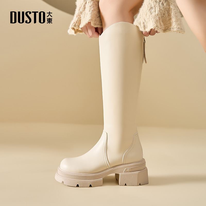 骑士靴时尚休闲粗跟高跟