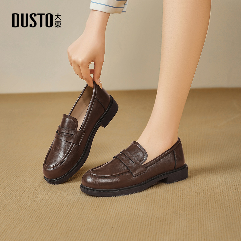 大东dd乐福鞋女2025新款秋季女鞋复古英伦风小皮鞋jk通勤单鞋子女