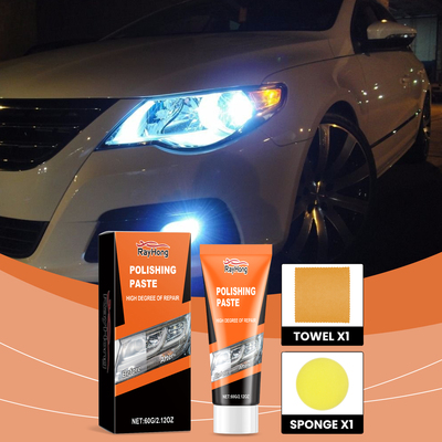 Rayhong 汽车大灯翻新膏 车灯镀膜除尘增亮清洁去黄抛光护理膏