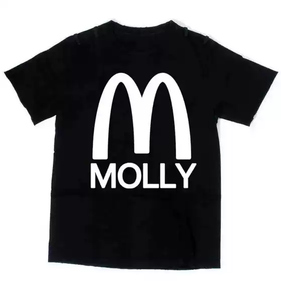 2024 Women T Shirt Hip Hop Punk Goth Tshirt Letter M Print H
