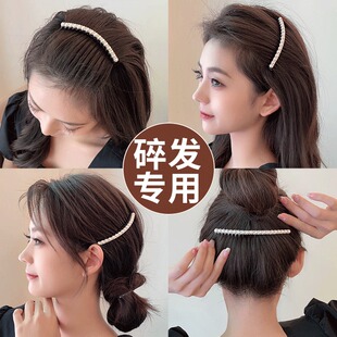 刘海碎发夹女高级感侧边发卡后脑勺插梳前额整理神器夏天头饰