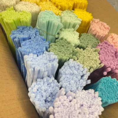 8MM批加密扭扭棒超密加厚毛根毛条彩色混装花束手工diy材料包