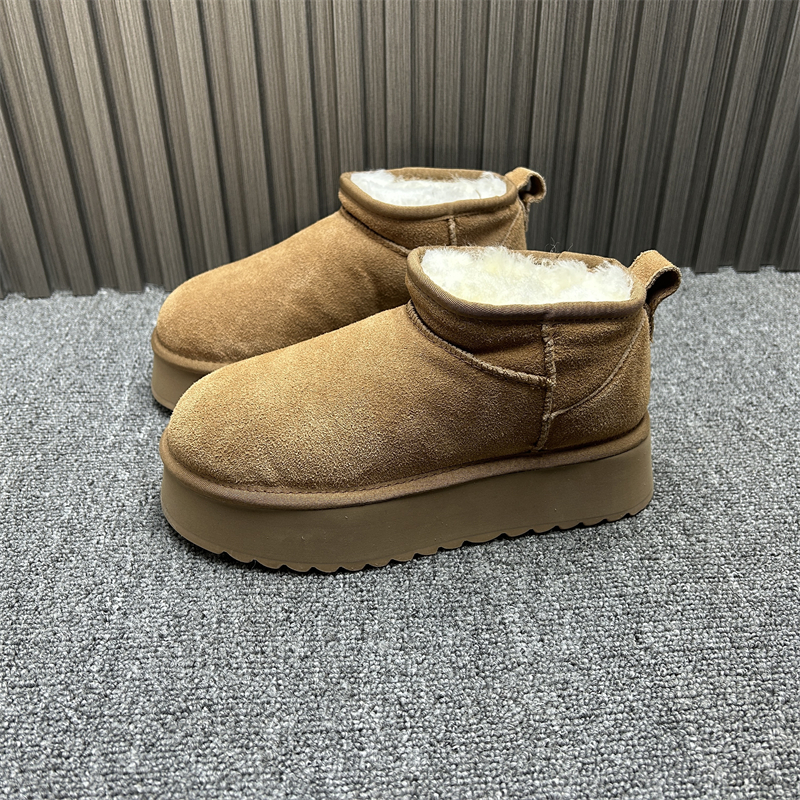 真皮羊皮毛一体加厚加绒雪地靴