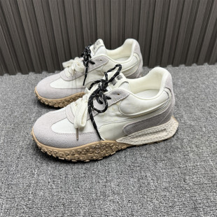 新款 女春季 内增高6CM韩版 时尚 断码 运动单鞋 处理真皮拼接布休闲鞋