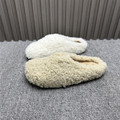 保暖厚底休闲懒人棉拖鞋 新款 潮 女2025年冬季 撤柜处理毛毛包头拖鞋