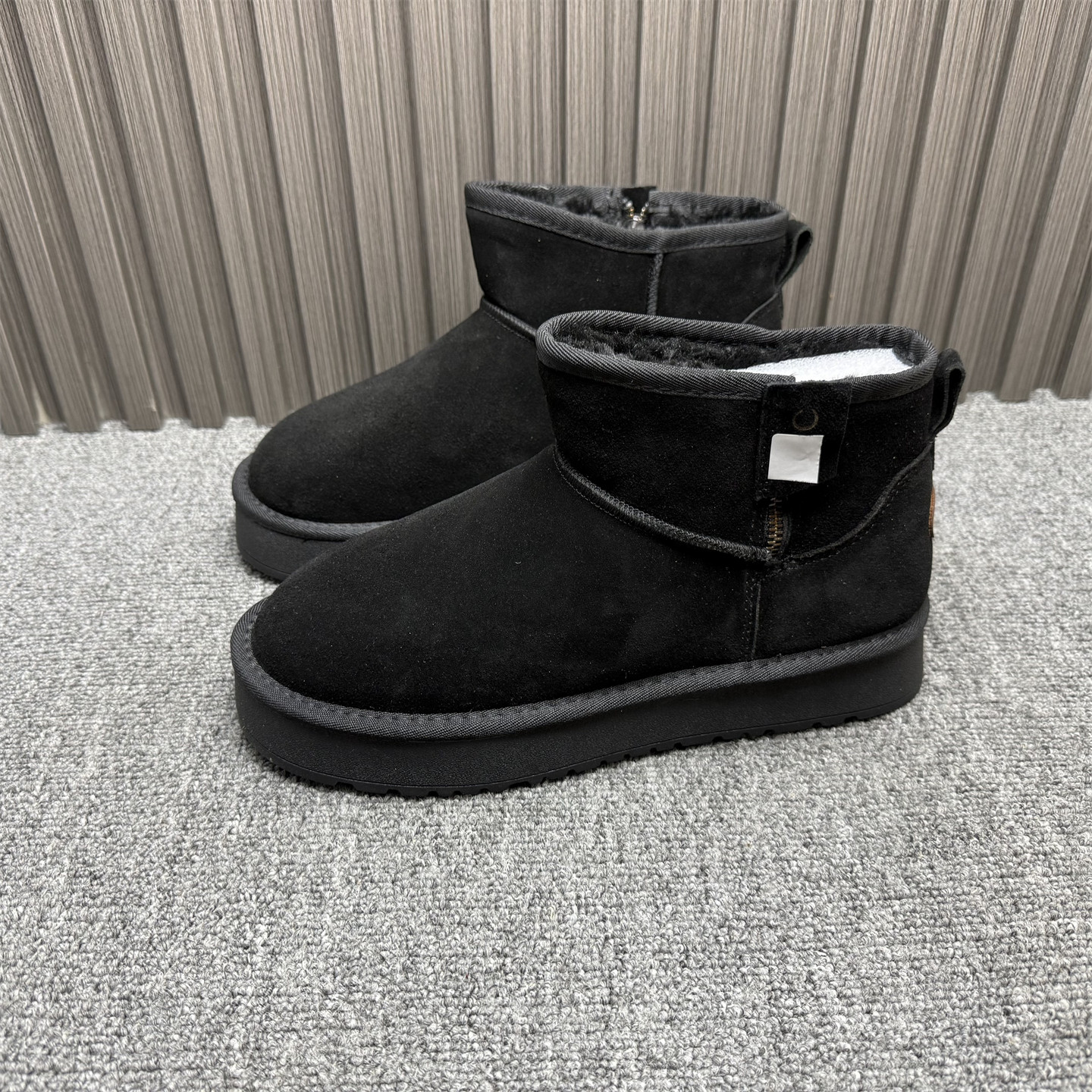 41大码处理厚底雪地靴女冬季保暖防滑黑色短靴加绒休闲防滑棉靴子,女鞋,时尚雪地靴,淘宝优惠券,粉丝福利购,淘宝优惠卷