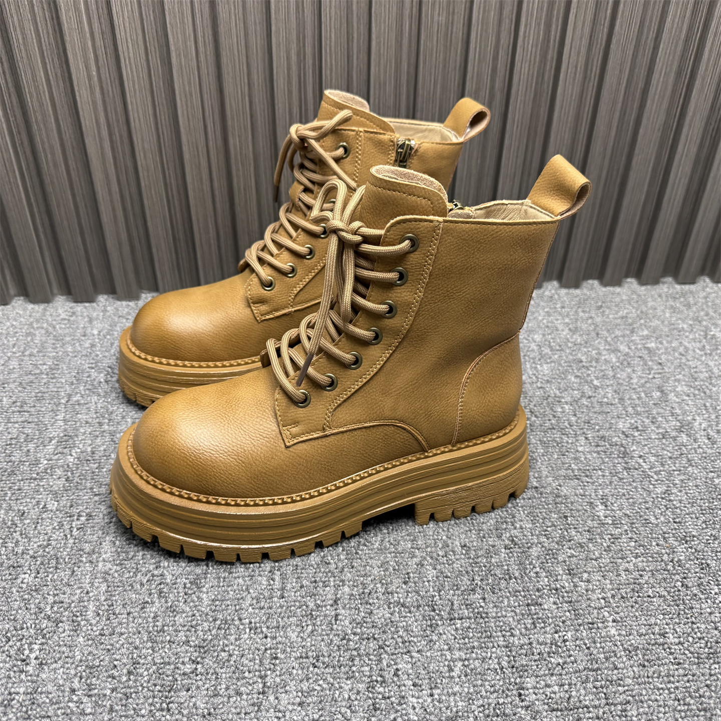 复古工装百搭机车单靴