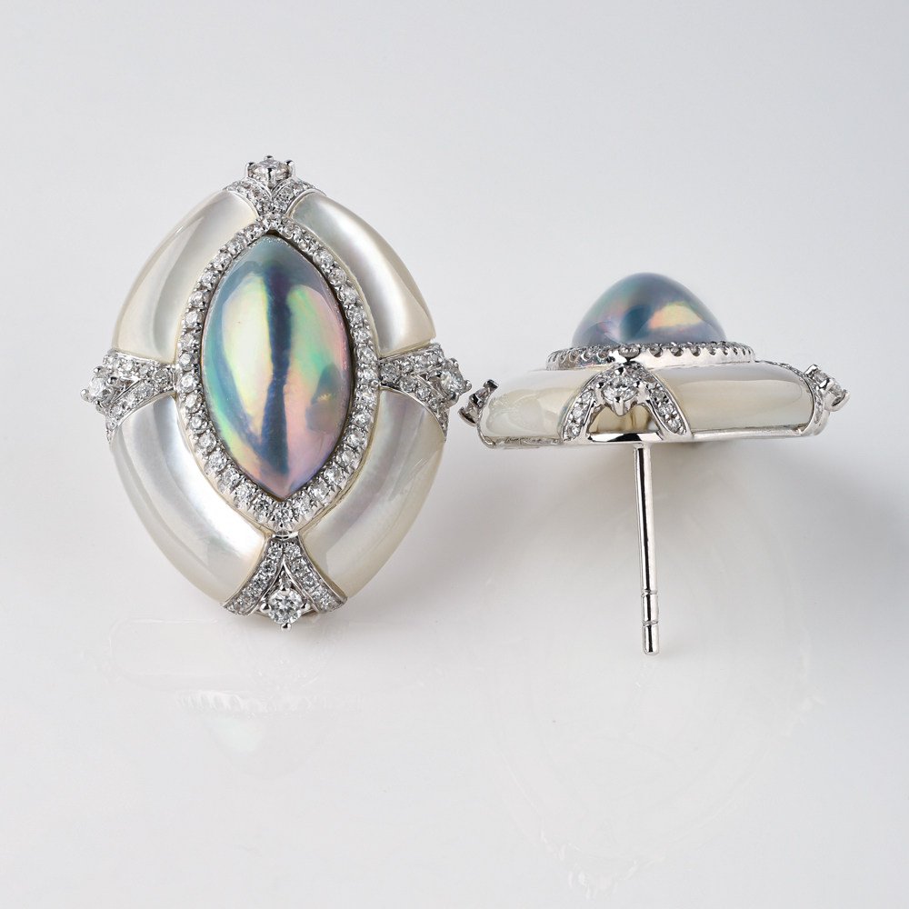 8.21【马贝01】奢光幻境 贵雅格调 炫光 日本马贝珍珠耳钉  7-8mm,珠宝/钻石/翡翠,耳饰,淘宝优惠券,粉丝福利购,淘宝优惠卷