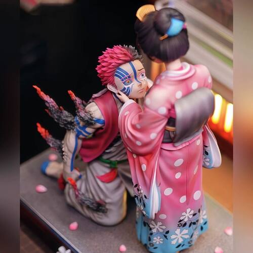 恋雪猗窝座 【底座版本】之刃鬼灭周边GK手办潮玩摆件动漫模型