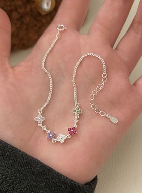 四叶草手链通体S925纯银气质减龄