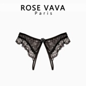 ROSE 性感火辣 开档开叉免脱诱惑蕾丝丁字裤 VAVA 女士内裤