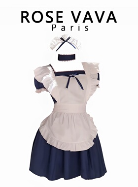 ROSE VAVA性感经典围裙女仆制服套装御姐咖啡厅女佣服