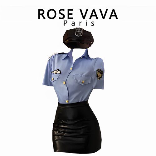 制服女警套装御姐性感小胸机师装