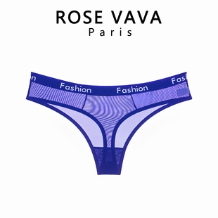 内裤 ROSE 薄款 诱惑性感内裤 VAVA性感网纱透明内裤 女低腰无痕薄款