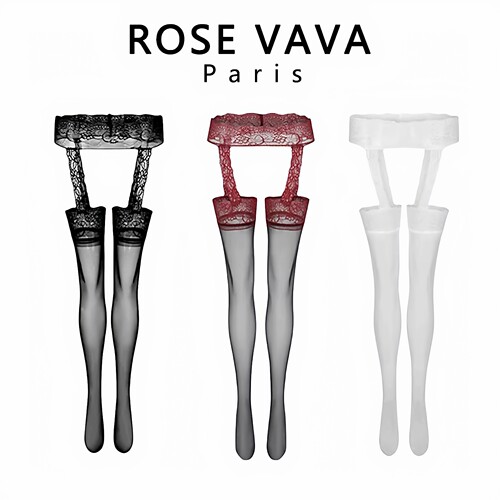 ROSEVAVA性感黑丝长筒袜