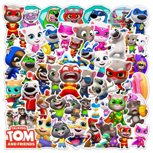 200张会说话的汤姆猫高清pvc贴纸