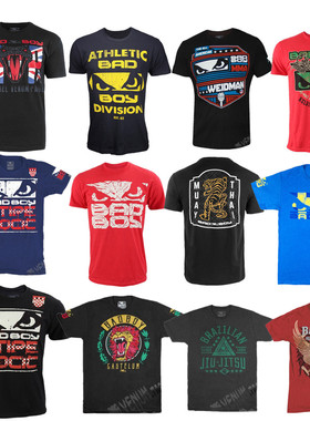 坏小子BAD BOY正品男健身格斗训练跑步运动休闲棉质T恤 清仓特价