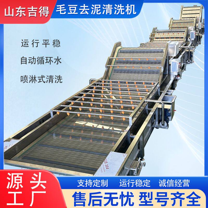 全自动果蔬产品清洗机菠萝凤梨清洗风干设备 喷淋式清洗线