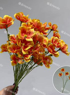 新款仿真5头小格桑婚庆装饰插花布置气球生日派对