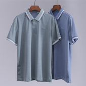 夏男装 短袖 上衣打底衫 纯色基础通勤POLO衫 t恤男士 男装 2022年新款