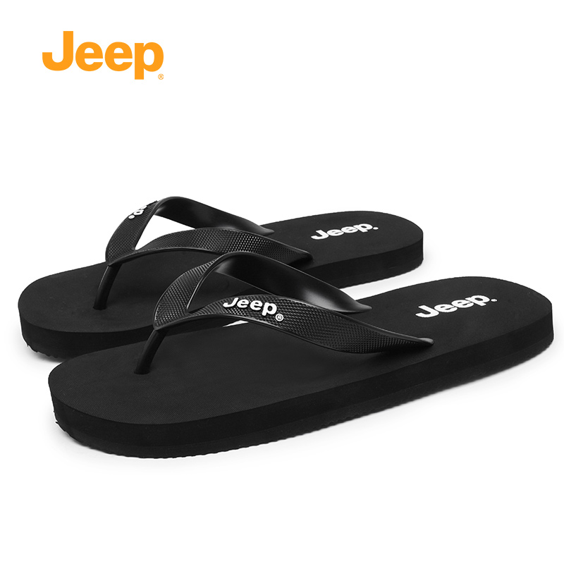 jeep人字拖鞋男夏季外穿沙滩鞋