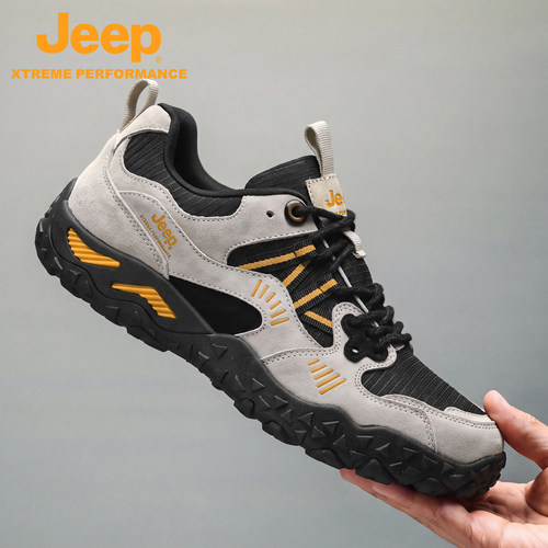 Jeep休闲运动鞋男秋冬爸爸登山鞋