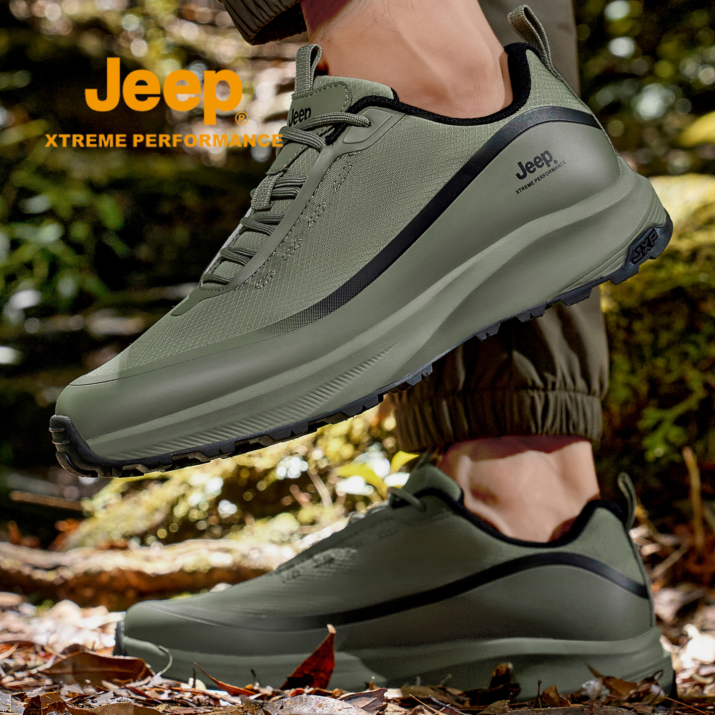 Jeep冬季登山运动鞋男爸爸休闲鞋