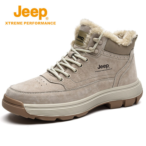 jeep东北棉鞋男冬季加厚雪地靴