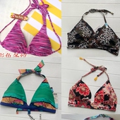 显胸 清货瑕疵杂款 单件上衣 温泉大杯泳衣 E杯以上 性感比基尼