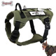 狗狗胸背带可调节防挣脱中大型犬外出遛狗背心式 牵引绳战术胸背套