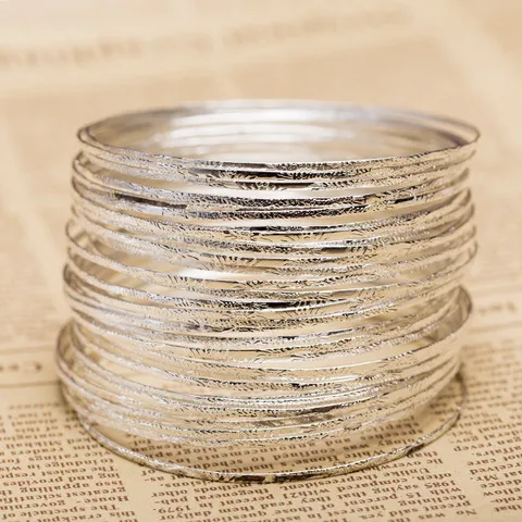 饰品地摊小饰品江湖细手镯倒插镀银银礼品热卖手饰手镯