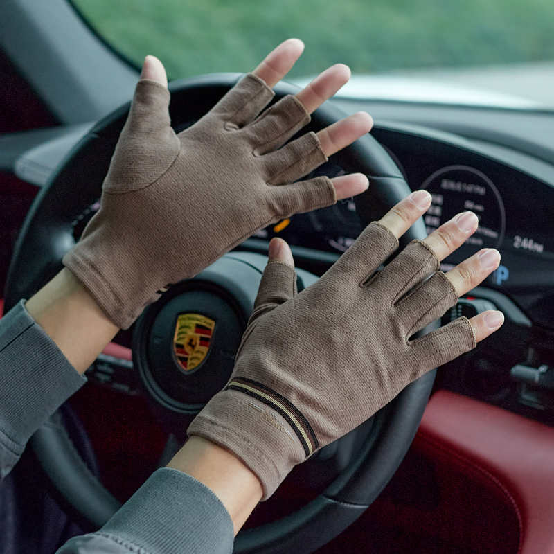 男士半指保暖手套薄款