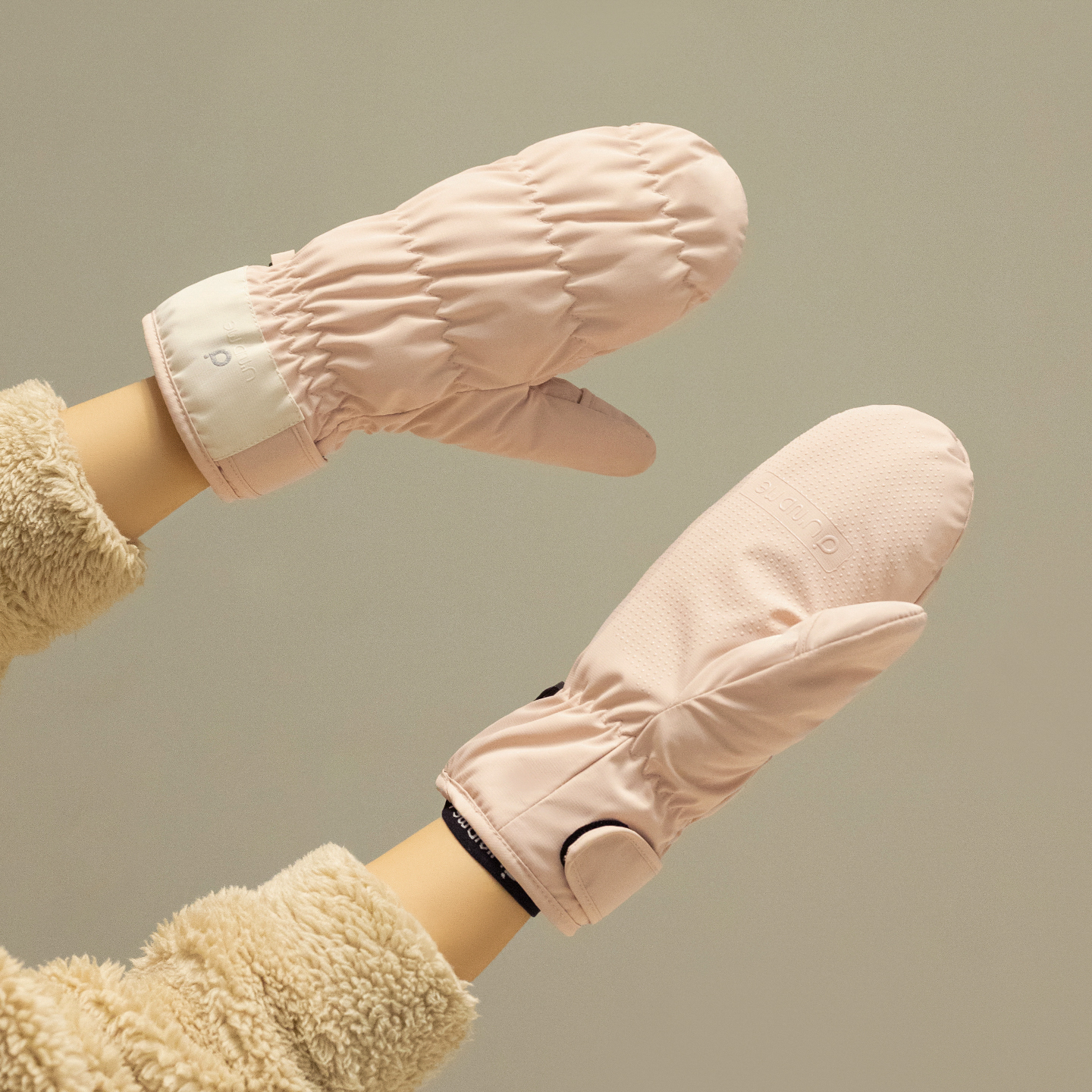 加绒加厚羽绒棉连指手套女手闷子