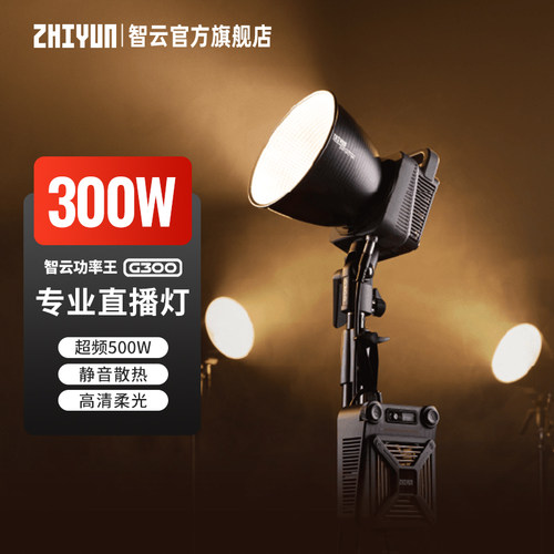 智云功率王G300直播补光灯300W