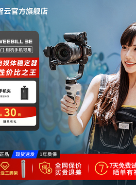 智云 写趣WEEBILL 3E手持云台相机稳定器WB3E微单单反专业拍摄手持云台防抖运动相机卡片机跟拍神器微毕3E