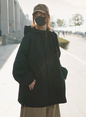 盐系日系机能风春秋薄外套女宽松bf中性工装夹克街头帅气酷潮炸街