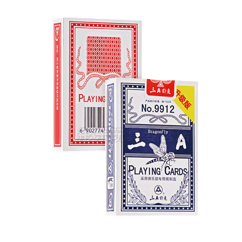 三A扑克牌正品批发加厚大字