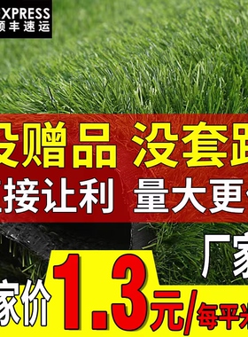 仿真绿植假草皮塑料绿色装饰地毯幼儿园户外人造人工围挡草坪垫子