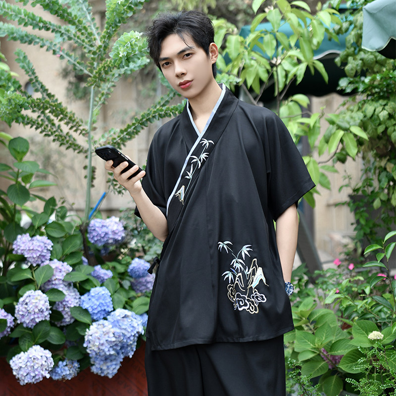 如梦霓裳夏季薄款交领半臂汉服图片