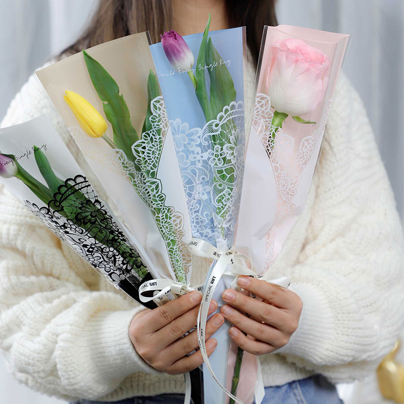 花中情 浪漫蕾丝花束袋玫瑰鲜花透明opp包花多支袋diy花艺包装盒,鲜花速递/花卉仿真/绿植园艺,花艺包装盒,淘宝优惠券,粉丝福利购,淘宝优惠卷