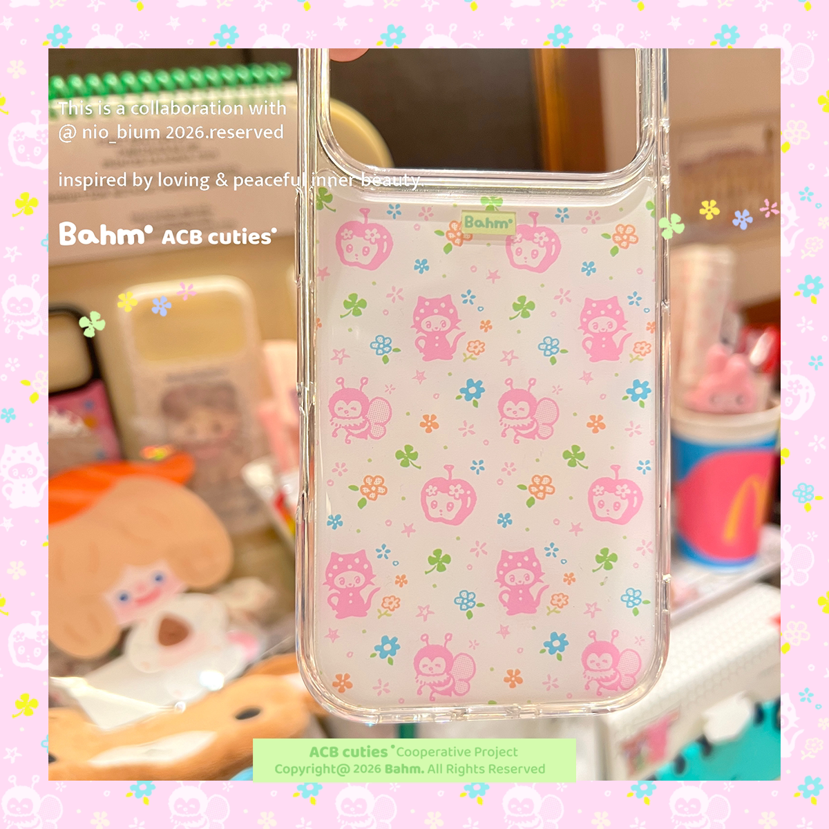 夏日碎花心情*香蕉树研究所艺术家nio联名 原创ins风少女系清新碎花滴胶手机壳适用于苹果iPhone17proMax 18p