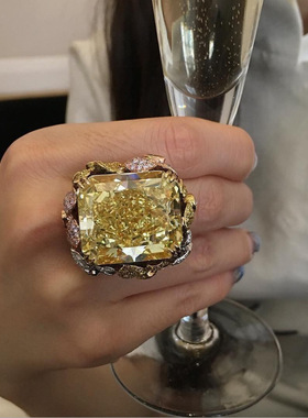 欧美时尚新款镶嵌锆石戒指女潮情侣指环