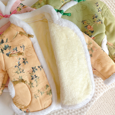 2025新款女童冬季旗袍棉外套