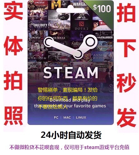 steam dota2 ÔÝÈ˹¤·¢»õ¿É¹ú·þ CSgoTFÇ®°ü³äÖµ¿¨ $100ÃÀ½ðµã¿¨