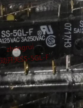 微动开关SS-5GL-F  5A125VAC 3A250VAC